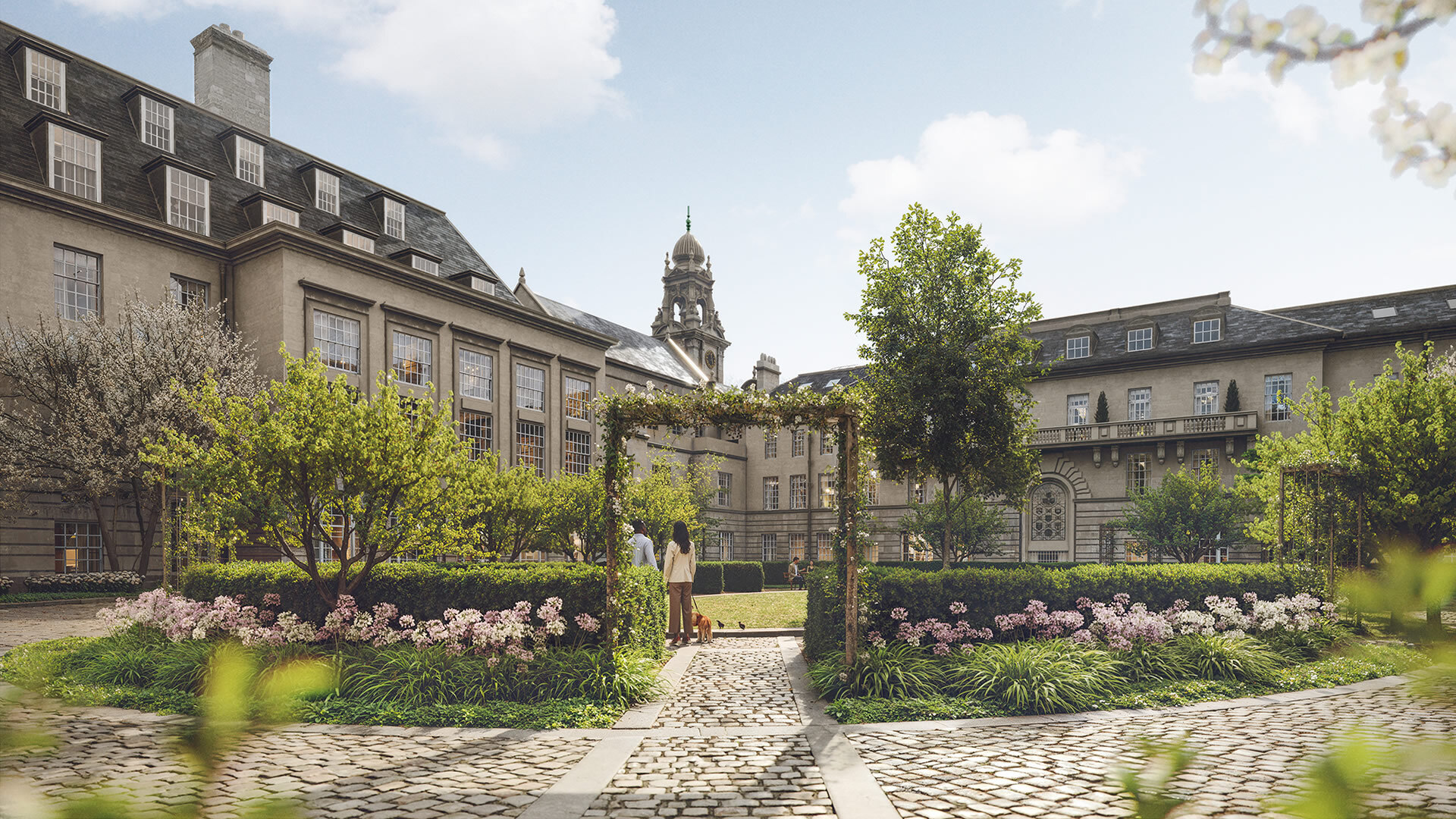 Courtyard in the heritage building
