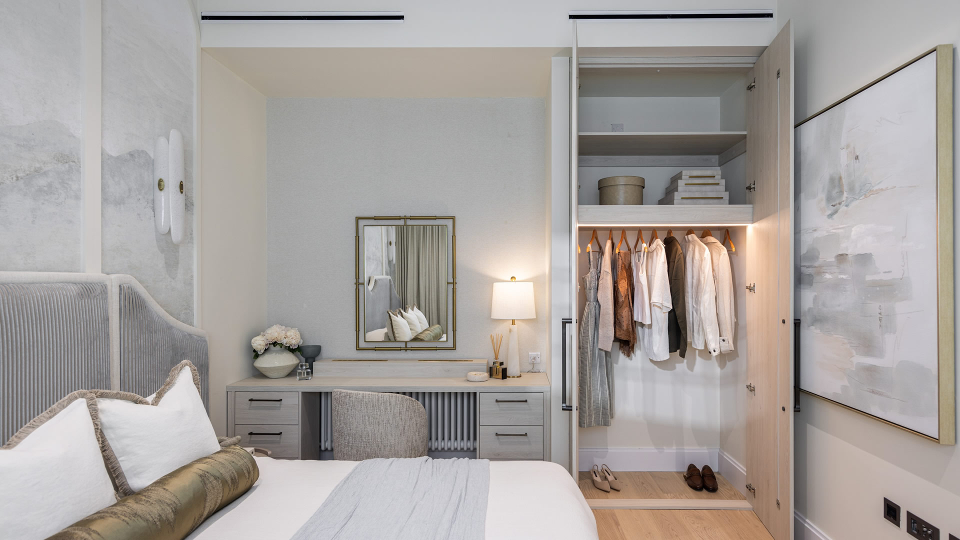 Bedroom in the heritage building