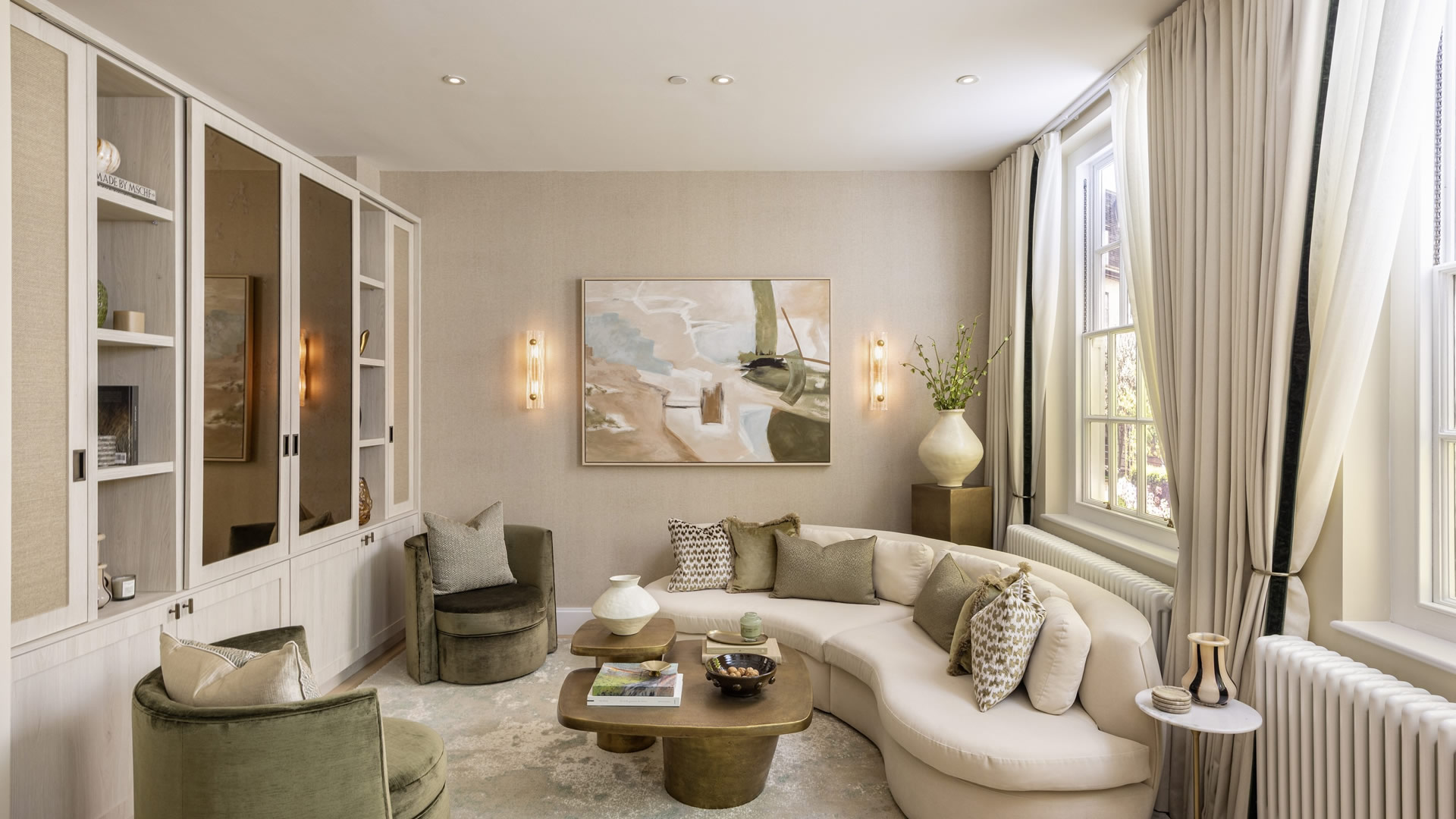 Living room in the heritage building