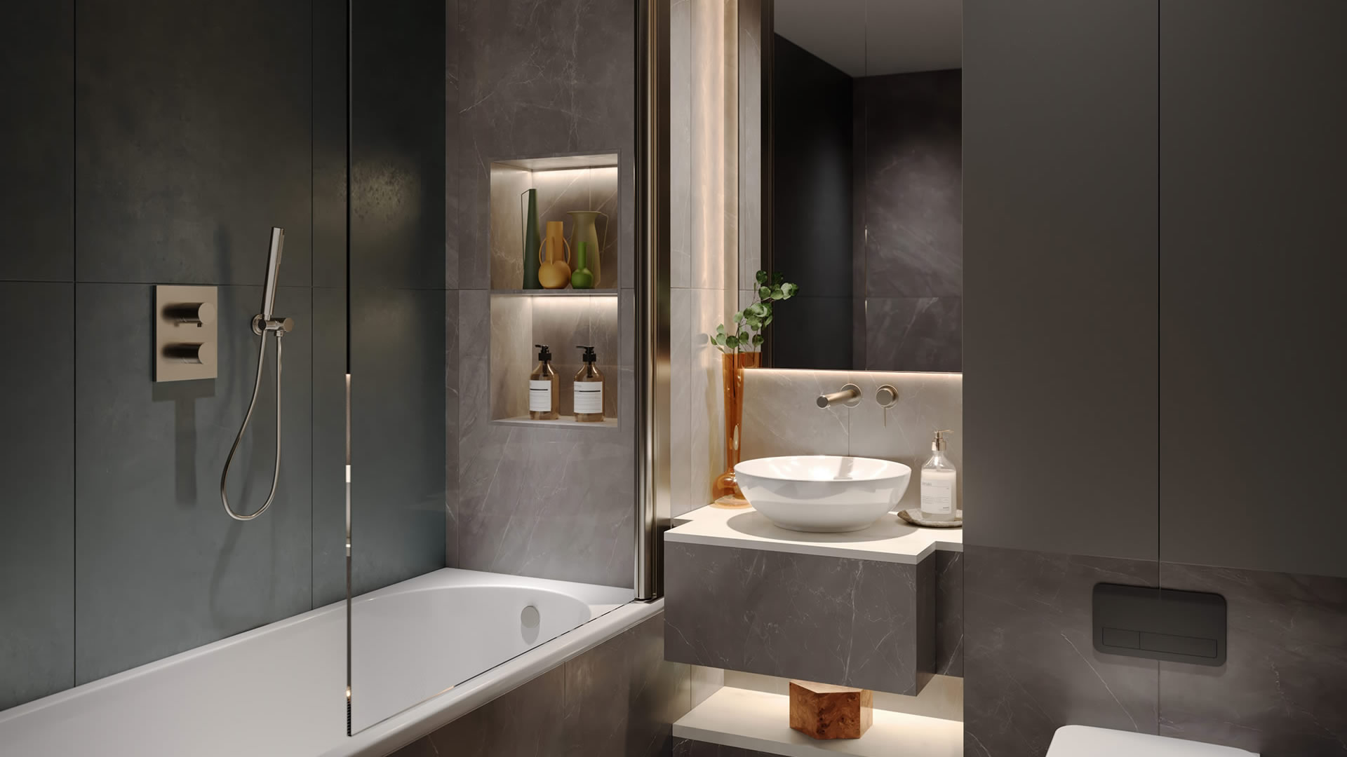 Bathroom in the heritage building